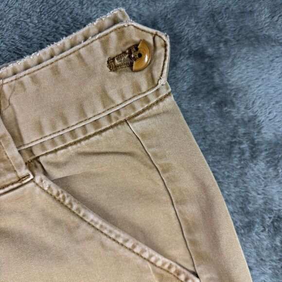 Talbots Pants Khaki Chino Flare Wide Leg Vintage Y2K 90s Tan Stretch Sz 14 C134 - Picture 3 of 13